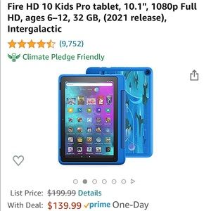 Fire HD 10 Kids Pro tablet, 10.1", 1080p Full HD, 32 GB, (2021 release)